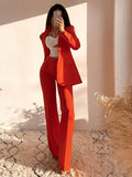 Elegant Shawl Lapel One Button Women Pants Sets 2 Piece Chic Prom Wedding Party Tuxedo Casual Office Lady Formal Female Suit