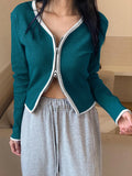 Autumn T-shirt Women New Solid Streetwear O-Neck Long Sleeves Slim Tees Fashion Top Casual Zippers Bodycon Basic Female T-shirts