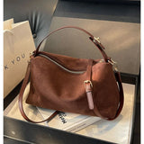2024 New Boston Bag Women Retro Shoulder Underarm Bag Large Capacity Commuting Hobo Bag with Inner Pocket Satchel Clutch Handbag