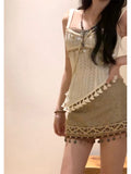 Summer Vintage Suits Women 2000s Retro Clothing 2 Piece Sets Casual Bodycon Skirt  + Sexy Y2k Crop Tops Blouse Fashion Summer