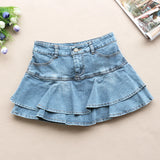 Ruffle Pleated Shorts Skirts Women Summer Low Waist A Line Y2K Denim Skirt Mini Short Jeans Skirts Outdoor Sex Skirt Woman
