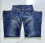 Dermearne Y2k New Harajuku Trumpet Jeans Female American High Street High Waist Loose Slim Straight Pants Gothic Design Denim Trousers
