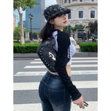 DERMEARNE Y2K Slim Fit High Waist Casual Womens Jeans Retro Denim Pants Low Rise Flared Trousers Long Bootcut Drag Autumn for Women