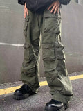 Y2K Man Streetwear Techwear Cargo Korean Harajuku Straight Casual Pants for Men Sweatpants Wide Leg Joggers Trousers Clothes ins