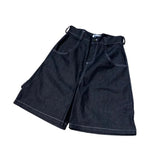Streetwear 3pmwear Shorts Y2K Pants Hip Hop Letter Embroidery Retro Black Baggy Jeans Denim Gym Shorts Mens Basketball Shorts