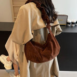 Thread Type Large Capacity Hobos Bags Solid Sewing Soft 2024 Hot Sale Bags for Women Zipper Nylon Versatile Crossbody Bags