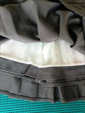 Dermearne Streetwear High Waist Mini  Pleated Skirts Women Korean Preppy Style Chic Short Faldas Elegant Black Safety Lined Tennis Saia