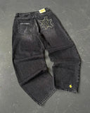 DERMEARNE Streetwear Y2K 2024 New Multi-pocket Washed Baggy Jeans Men And Women Hip-hop Harajuku Casual Gothic High Waist Wide Trouser