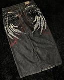 DERMEARNE Streetwear Y2K 2024 New Multi-pocket Washed Baggy Jeans Men And Women Hip-hop Harajuku Casual Gothic High Waist Wide Trouser