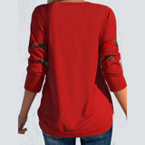 DERMEARNE Women Autumn Winter Casual Long Sleeve V-Neck Knitted Draw String T-shirt For Festival Christmas Plus Size 2 Piece Clothing Tops