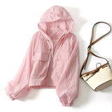 DERMEARNE Women Hiking Jacket Summer Waterproof Quick Dry Camping Hunting Clothes Sun-Protective Outdoor Sports Coats Anti UV Windbreaker