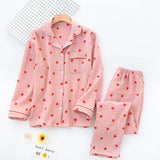 Dermearne Women Sleepwear Sexy White Fashionable Long Sleeved Pants and Pajamas Two-piece Wholesale Women's Home Clothing Pijama