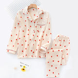 Dermearne Women Sleepwear Sexy White Fashionable Long Sleeved Pants and Pajamas Two-piece Wholesale Women's Home Clothing Pijama