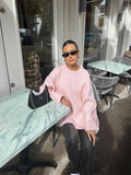 DERMEARNE Women Sweaters Knit Basic Pullover Long Sleeve Round Neck Solid  Spring Streetwear Knitwear Loose Elegant Jumper Female Tops