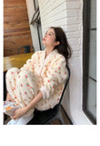 DERMEARNE Women's Pajamas Warm Sweet Winter Flannel Home Clothes Female Cute Soft Sleepwear Set Thicken Lounge Nightwear Pijama Mujer