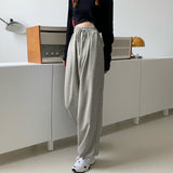 Dermearne Oversize Sweatpants For Women High Waist Sports Pants Fashion Casual Baggy Pants Female Joggers Streetwear Harajuku Trousers
