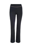 Dermearne iamgia Slim shoulder monogram print bright thread design slim hooded zipper short jacket trouser suit